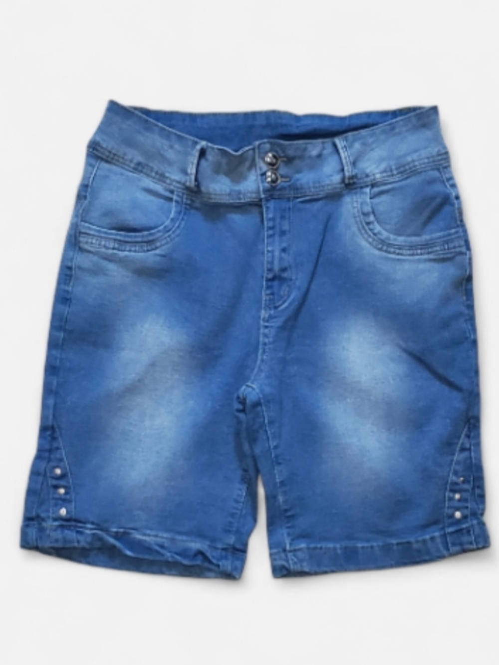 Women’s Blue Denim Bermuda Shorts